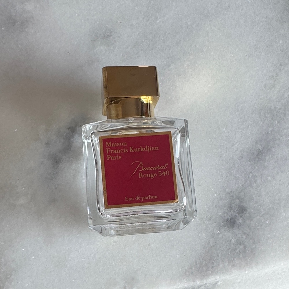 Maison Francis Kurkdjian Baccarat Rouge 540 w Gold Cap empty bottle Eaude parfum